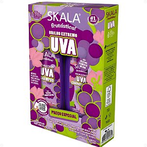 Kit Skala Frutástica! Uva: Shampoo 325ml e Condicionador 200ml