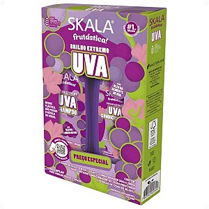 Kit Skala Frutástica! Uva: Shampoo 325ml e Condicionador 200ml