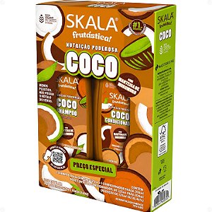 Kit Skala Frutástica Coco: Shampoo 325ml e Condicionador 200ml