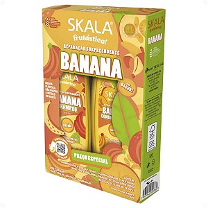 Kit Skala Frutástica! Banana: Shampoo 325ml e Condicionador 200ml