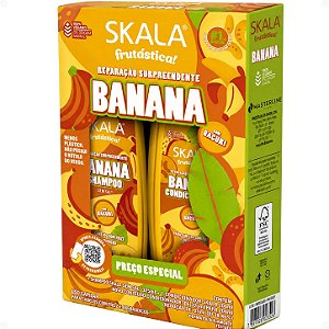 Kit Skala Frutástica! Banana: Shampoo 325ml e Condicionador 200ml