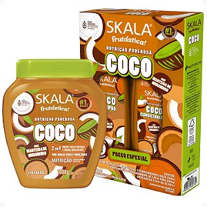 Kit Skala Frutástica! Coco: Shampoo 325ml, Condicionador 200ml e Creme De Tratamento 1000g