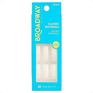 Unhas Postiças Broadway Kiss Ny Classic Naturals Quadrado Longo No Limit Bbn04b