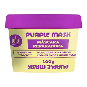 Máscara Reparadora Lola Purple Mask Cabelos Loiros 100g