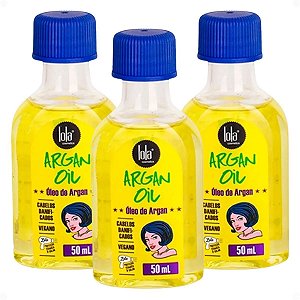Kit Lola Argan Oil: 3 Óleo De Argan 50ml