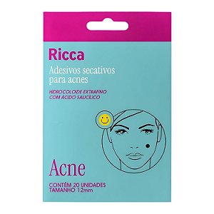 Adesivos Secativos Para Acnes Ricca Smile Com 20 Unidades Cód. 3869