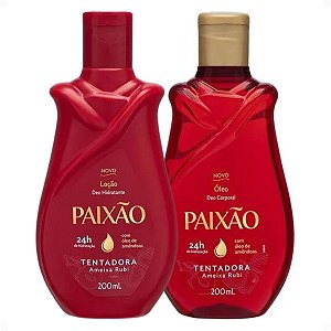 Kit Paixão Tentadora Ameixa Rubi: Loção Hidratante e Óleo Corporal 200ml
