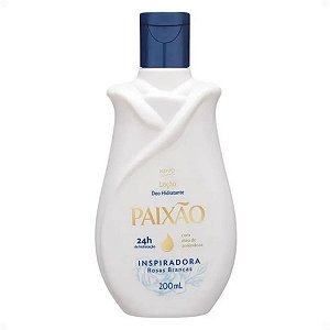 Loção Hidratante Corporal Paixão Inspiradora Rosas Brancas 200ml
