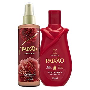 Kit Paixão Ameixa Rubi: Loção Hidratante e Body Splash 200ml