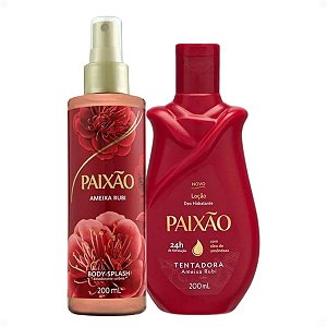 Kit Paixão Ameixa Rubi: Loção Hidratante e Body Splash 200ml