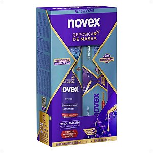 Kit Novex Reposição De Massa: Shampoo 300ml e Recarga Capilar 80g