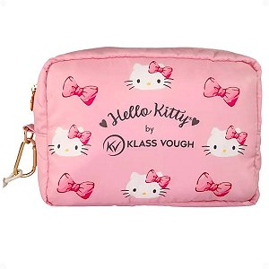 Necessaire Impermeável Klass Vough Hello Kitty Rosa  Ref.Kchk-20