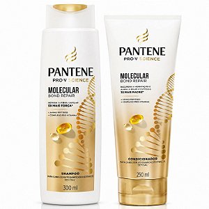 Kit Pantene Molecular Bond Repair: Shampoo 300ml e Condicionador 250ml