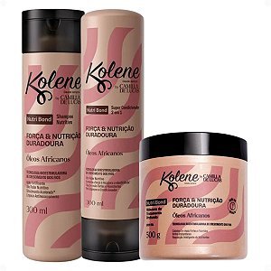 Kit Kolene By Camilla De Luccas Nutri Bond: Shampoo, Condicionador 300ml e Máscara 500g
