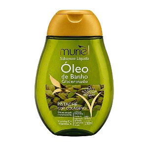 Sabonete Líquido Muriel Óleo De Banho Glicerinado Pistache Com Colágeno 230ml