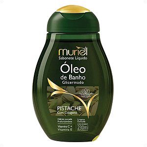 Sabonete Líquido Muriel Óleo De Banho Glicerinado Pistache Com Colágeno 230ml