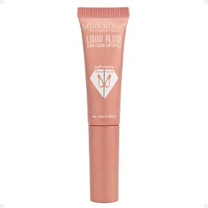 Blush Líquido Com Esponja Miss Rôse Fosco Macio 04 14ml