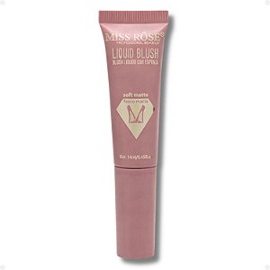 Blush Líquido Com Esponja Miss Rôse Fosco Macio 01 14ml