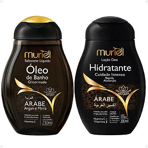 Kit Muriel Árabe: Óleo De Banho 230ml e Loção Deo Hidratante 200ml