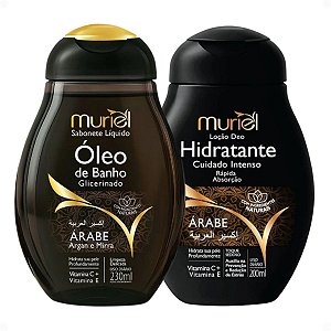 Kit Muriel Árabe: Óleo De Banho 230ml e Loção Deo Hidratante 200ml