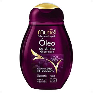 Sabonete Líquido Muriel Óleo De Banho Glicerinado Elixir de Cereja com Colágeno 230ml
