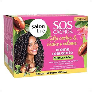 Creme Relaxante Salon Line Sos Cachos Solta Cachos e Reduz Volume