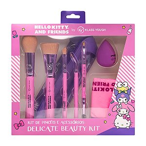 Kit de Pincéis e Acessórios Hello Kitty and Friends by Klass Vough