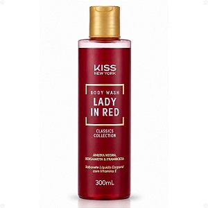 Sabonete Líquido Corporal Kiss New York Body Wash Lady In Red 300ml