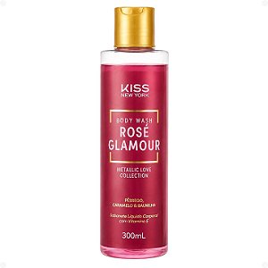 Sabonete Líquido Corporal Kiss New York Body Wash Rosé Glamour 300ml