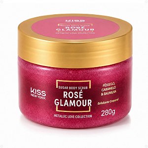 Esfoliante Corporal Kiss New York Sugar Body Scrub Rosé Glamour 280g