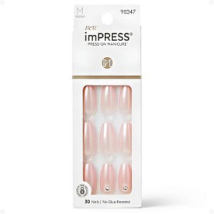 Unhas Postiças imPress Kiss Ny Glazed Pink IMM30