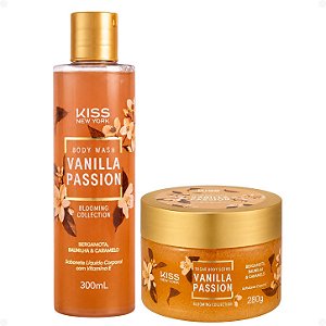 Kit Kiss Ny Vanilla Passion: Sabonete Líquido 300ml e Esfoliante Corporal 280g