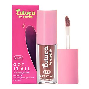 Batom, Blush e Sombra 3x1 Luluca By Melu Got It All Savage Rr-M1007-6