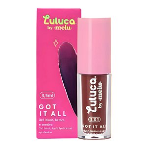 Batom, Blush e Sombra 3x1 Luluca By Melu Got It All Savage Rr-M1007-6