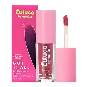 Batom, Blush e Sombra 3x1 Luluca By Melu Got It All Kinda Slay Rr-M1007-4