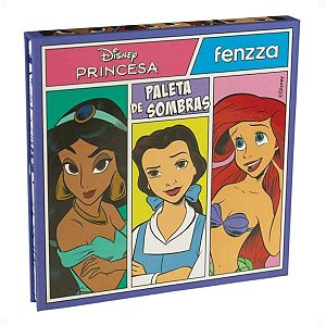 Paleta De Sombras Fenzza Disney Princesa Jasmine, Bela e Ariel Dis130