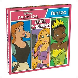 Paleta De Sombras Fenzza Disney Princesa Cinderela, Raunzel e Tiana Dis130