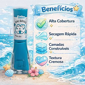 Esmalte Cremoso Dailus Dai Goods Maré Alta 8ml