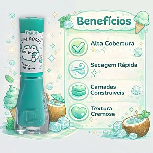 Esmalte Cremoso Dailus Dai Goods Sorvete De Menta 8ml