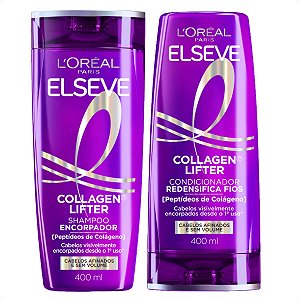 Kit Elseve Collagen Lifter: Shampoo Encorpador e Condicionador Redensifica 400ml