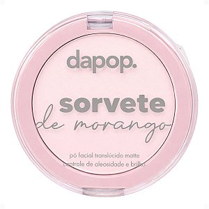 Pó Facial Translúcido Matte Dapop Sorvete De Morango Dp2398