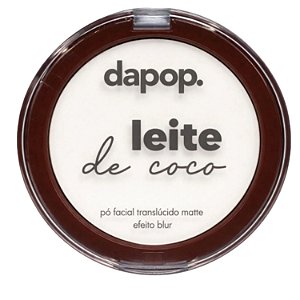 Pó Facial Translúcido Matte Dapop Leite De Coco Efeito Blur Dp2397