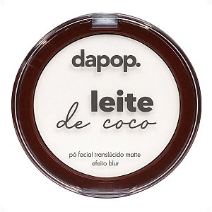 Pó Facial Translúcido Matte Dapop Leite De Coco Efeito Blur Dp2397