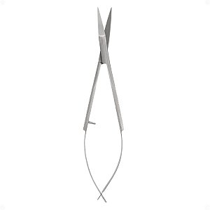 Tesoura Para Sobrancelha Curva Proart Aço Inox Tps02b