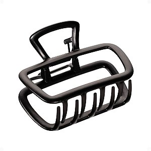 Piranha Para Cabelo Proart Metal Black Retangular Pdc67b