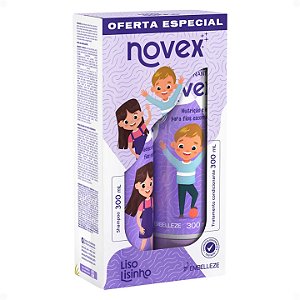 Kit Novex Liso Lisinho: Shampoo e Tratamento Condicionante 300ml