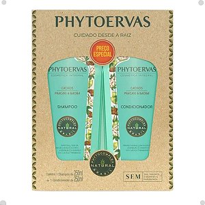 Kit Phytoervas Cachos Pracaxi e Baobá: Shampoo e Condicionador 250ml