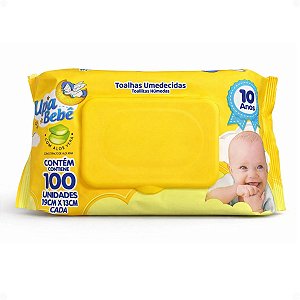 Toalhas Umedecidas Upa Bebê Com 100 unidades