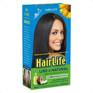 Creme Para Alisamento Tioglicolato Embelleze HairLife Liso e Natural