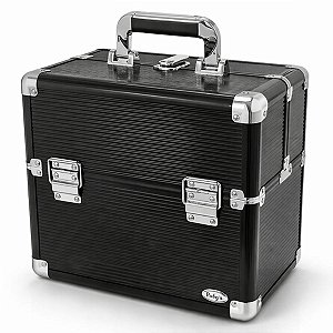 Maleta de Maquiagem Ruby´s Preta e Prata Fs-1166c